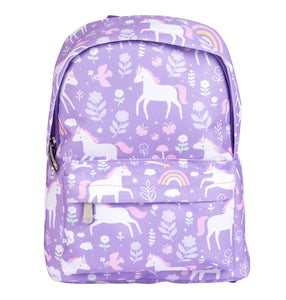 Mini mochila unicórnio roxo