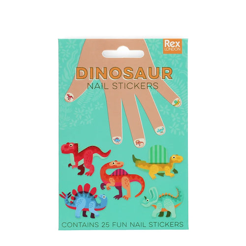 Autocolante de unhas dinossauros