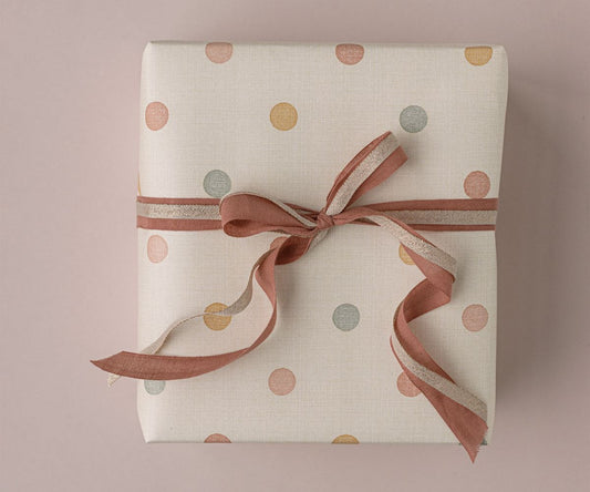 Papel de embrulho multi dots