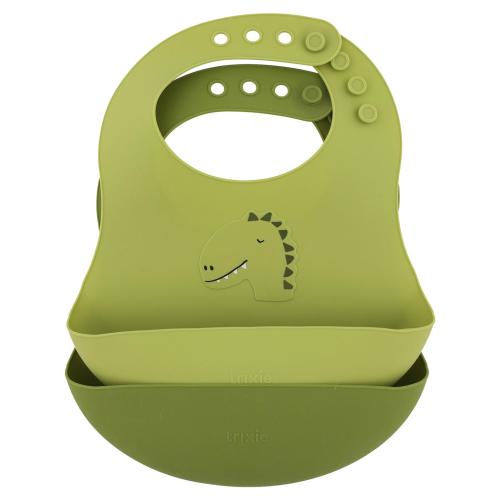 Babete silicone trixie conj. 2 - dino