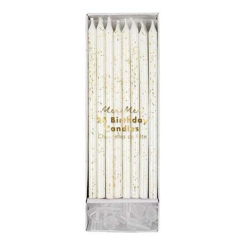 Velas glitter douradas