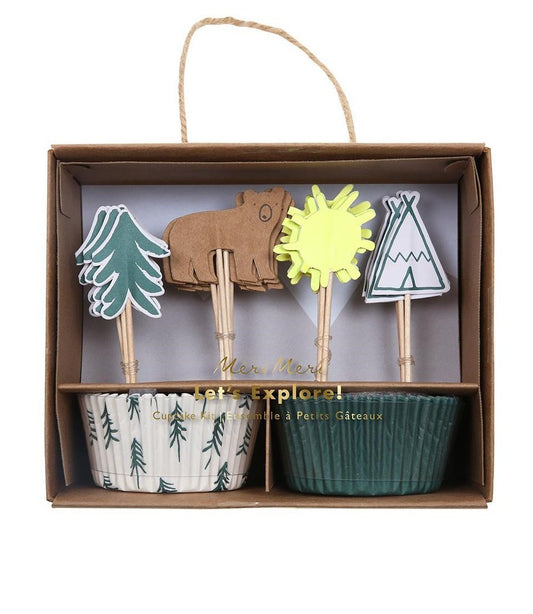 Kit cupcakes floresta