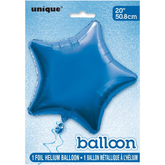 Balão foil estrela azul escura